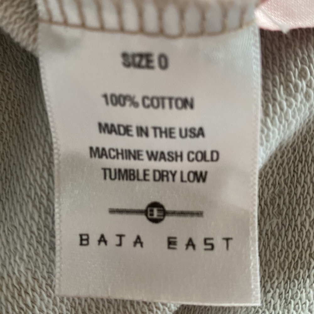 Baja East hooded sweatshirt with front pockets. Size 0 in excellent condition. - Picture 7 of 7